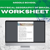 PHYSICAL GEOGRAPHY OF BRAZIL GUIDED READING WORKSHEET (Ans