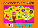 PHYSICAL, LIVING, EARTH SCIENCE WORD WALL 101 POSTERS  VOC