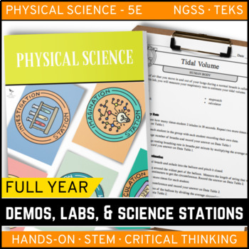 Preview of PHYSICAL SCIENCE Demos, Labs, and Science Stations BUNDLE