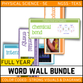 PHYSICAL SCIENCE Word Wall - 240+ vocab