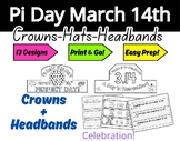 PI DAY! CRAFT Coloring Crowns Hats Headbands | Easy and si