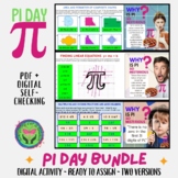 PI-DAY Four Digital Activities Bundle - Selfchecking + PDF