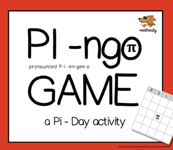 Preview of PI.n.g.o a PI Day Bingo Game
