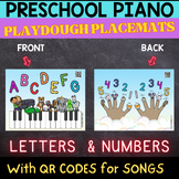 PIANO Playdough Placemat Numbers and Letters PRESCHOOL