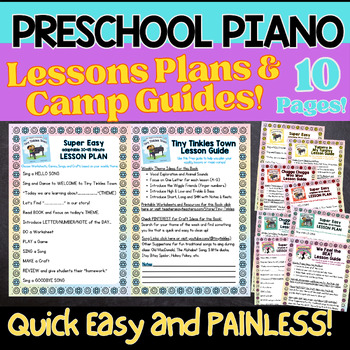 Preview of PIANO Storybook LESSON and CAMP Guides