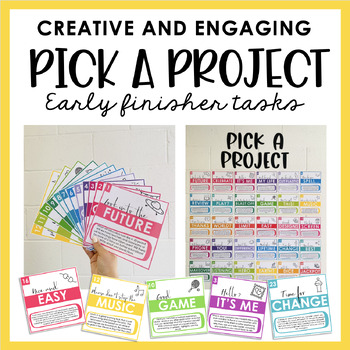 Preview of PICK A PROJECT EARLY FINISHER CHALLENGE CARDS