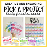 PICK A PROJECT EARLY FINISHER CHALLENGE CARDS