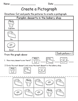 Preview of PICTOGRAPHS / MATH COUNTING, Data, and GRAPHING, Picture Graphs Worksheet (Free)