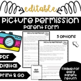 PICTURE Permission Parent Form **Editable** Parent Fillabl