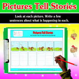 PICTURES TELL STORIES 6 pictures sequencing writing prompt