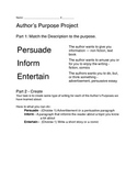 PIE - Author's Purpose Project