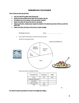 Pie Chart Worksheets For Grade 4