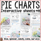 PIE CHARTS/PIE GRAPHS/CIRCLE GRAPHS: NO PREP INTERACTIVE SHEETS