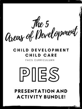 Preview of PIES 5 Areas of Development Brochure with Presentation Slides linked 