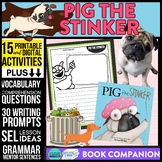 PIG THE STINKER activities READING COMPREHENSION worksheet