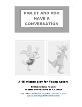 Preview of PIGLET AND ROO HAVE A CONVERSATION