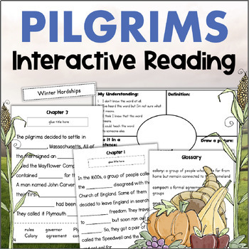 Preview of PILGRIMS The First Thanksgiving Reading Activity Comprehension Passages