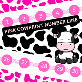 PINK COWPRINT NUMBER LINE (1 thru 30)