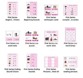 Preview of PINK SERIES | Montessori Activity Bundle  Complete set | Distance Learning