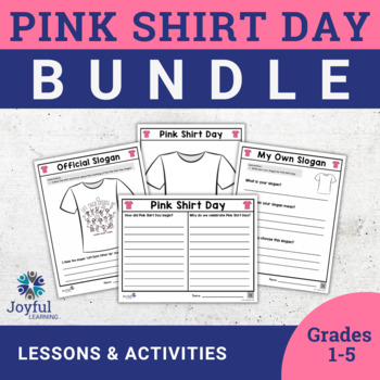 Preview of PINK SHIRT DAY BUNDLE | Lessons & Response Pages