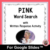 PINK Word Search and Research Activity for Use with Google