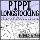 PIPPI LONGSTOCKING Novel Study Unit Activities | Book Repo