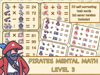 Preview of PIRATES MENTAL MATH LEVEL 3