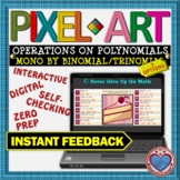 PIXEL ART: Multiply Monomial BY Binomial or BY Trinomial D