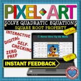 PIXEL ART: Solve Quadratic Equation by Square Root Property L2 DISTANCE LEARNING