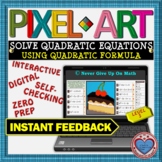 PIXEL ART: Solve Quadratic Equations by Quadratic Formula 