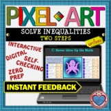 PIXEL ART: Solve Two-Step Inequalities (2 Options) DISTANC