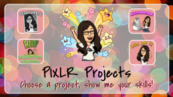 Preview of PIXLR Projects Choice Boards