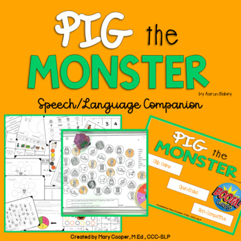 Preview of Pig the Monster Speech and Language Book Companion