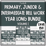 PJI French Bell Ringer Work - Volume I - Year Long Bundle