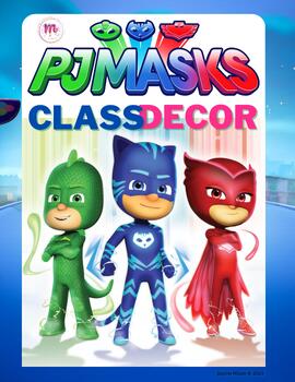Preview of PJMasks Classroom Decor Package