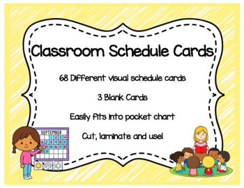 PK-1 Classroom Decor: Visual Schedule Cards by Brittany Strauss | TPT