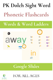 PK Dolch Sightwords Flashcards Google: Phonics Cues/SOR/OG