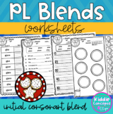 PL Blends Worksheets - Initial Consonant Blends