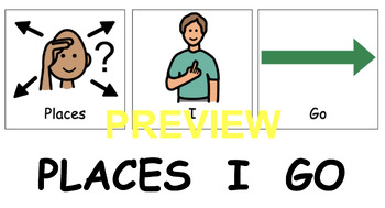 Preview of PLACE I GO - Reading, Tracing, and Comprehension for Special Education