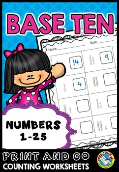 Preview of TENS AND ONES PLACE VALUE WORKSHEETS 1ST GRADE ACTIVITY REVIEW NO PREP PACKET