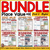Place Value Worksheets and Activities Print and Digital Bundle