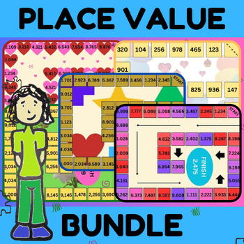 Preview of PLACE VALUE BUNDLE (Thousands to Thousandths) GAME PACK
