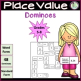 PLACE VALUE DOMINOES Match Word Form and Standard Form