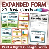 PLACE VALUE EXPANDED FORM TASK CARDS PRINT & DIGITAL DISTA