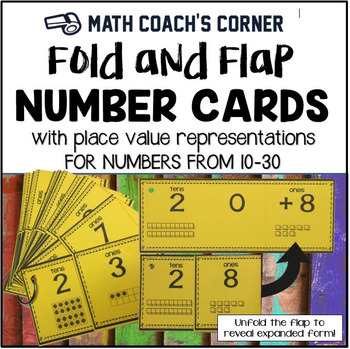 Preview of PLACE VALUE | Fold and Flap Cards for Numbers from 10-30