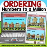 PLACE VALUE ORDERING NUMBERS BOOM DIGITAL CARDS GOOGLE CLASSROOM
