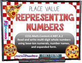 PLACE VALUE Pizza PowerPoint Game (CCSS 4.NBT.A.2)