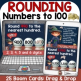 PLACE VALUE ROUNDING NUMBERS TO 100 BOOM DIGITAL TASK CARD