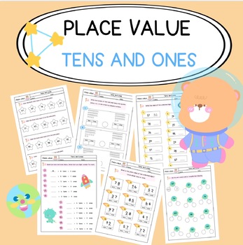 PLACE VALUE | TENS AND ONES by PS cute worksheets | TPT