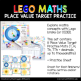 PLACE VALUE Target Practice MATS  Lego / Dice Maths Activi
